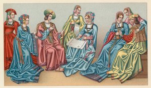 Costume europeo XV-XVI secolo da French School