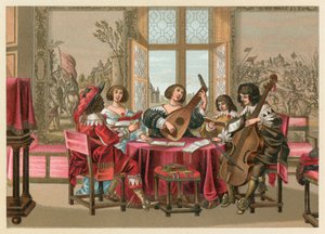 Costume europeo del XVII secolo da French School