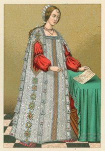 Costume europeo del XVI secolo da French School