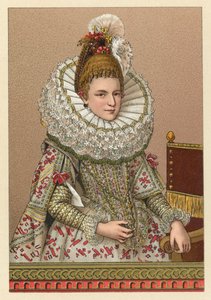 Costume europeo del XVI secolo da French School