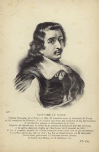 Eustache Le Sueur, pittore francese (litografia) da French School