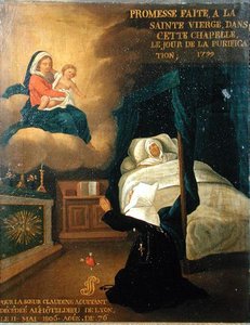 Ex voto per Suor Claudine Aguetant, morta all