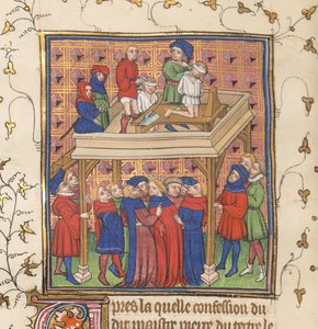 Esecuzione da Chroniques de France ou de St. Denis