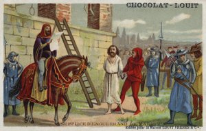 Esecuzione di Enguerrand de Marigny, primo ministro di Filippo IV di Francia, 1315 da French School