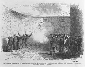 Esecuzione di Georges Darboy, 24 marzo 1871 (incisione)