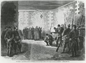 Esecuzione di Georges Darboy, 24 marzo 1871 (incisione) da French School