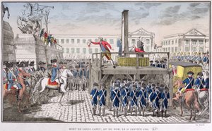 Esecuzione di Luigi XVI (1754-93) 21 gennaio 1793