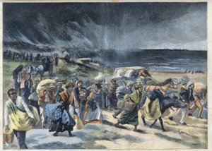 Esodo degli abitanti di Fort de France (Fort-de-France) dopo l