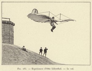 Esperimenti di Otto Lilienthal, Il volo