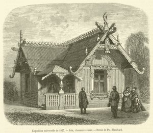 Esposizione universale del 1867, Isba, casetta russa da French School