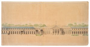 Facciata del Castello di Neuilly da French School