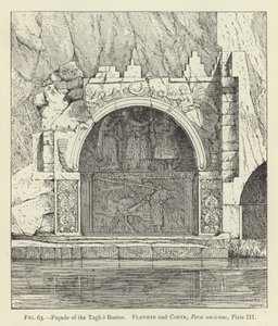 Facciata del Tagh-i-Bostan da French School