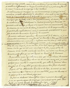 Facsimile del testamento di Luigi XVI di Francia da French School