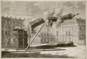 Caduta della Colonna Vendome, aprile 1871, illustrazione da Cassells History of the War between France and Germany, 1870-1871