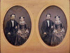 Gruppo familiare, c.1840 (dagherrotipo) da French School