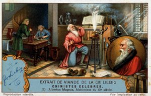 Chimici famosi: Albrecht von Bollstadt noto come Alberto Magno o Albertus Magnus (1206 - 1280), frate domenicano, chimico e alchimista tedesco, professore di Tommaso d