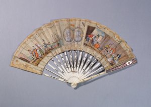 Ventaglio con illustrazioni da La Contessa di Cagliostro, c.1786