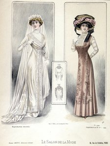 Sfilata di moda, 20/03/1909: abito da sposa da French School