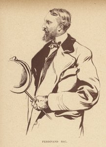Ferdinand Bac, fumettista francese (litografia)