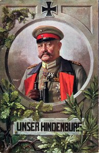 Feldmaresciallo Paul von Hindenburg (1847-1934) da French School