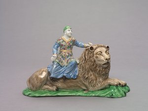 Figura seduta su un leone, c.1750 da French School
