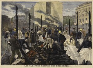Incendio al Bazar de la Charité, Parigi, 1897 da French School