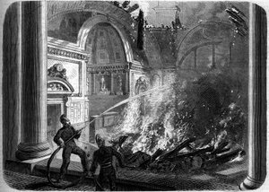 Incendio della camera del Senato, Palais du Luxembourg, Parigi, 27 ottobre