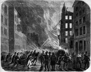 Incendio dei nuovi negozi del 