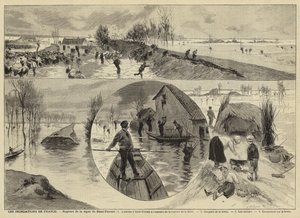 Alluvioni in Francia, 1897 da French School