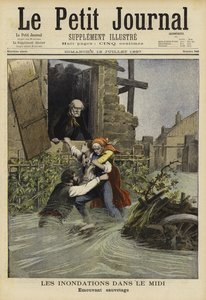 Inondazioni nel Midi, Francia, 1897 da French School
