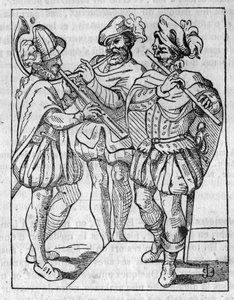 Suonatori di flauto e tromba nel XVI secolo. In 