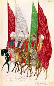 Fol.41 Uomini con Stendardi che Seguono il Signore alla Guerra, da 