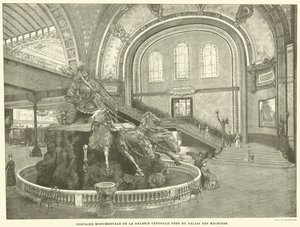 Fontana Monumentale della Galleria Centrale, vicino al Palazzo delle Macchine da French School