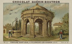 Fontana di San Giovanni, a Villeneuve-lès-Avignon, Gard da French School