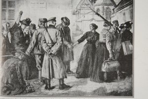 Rimozione forzata dei civili francesi da Lille alle colonie di lavoro tedesche, 1914-19 da French School