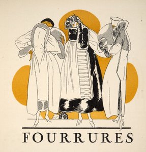Fourrures da Gazette de Bon Ton, pub. 1920 da French School