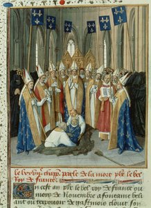 Sepoltura di Filippo il Bello (1268-1314) a St. Denis da French School