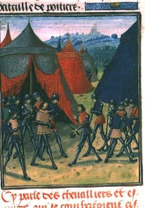 Il Principe di Galles riceve il Re di Francia (pergamena)