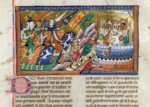 Fr 9084 f.53 Un esercito inglese che attacca un castello, dalla 