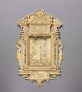 Rilievo incorniciato di Diana la cacciatrice, c.1850 da French School