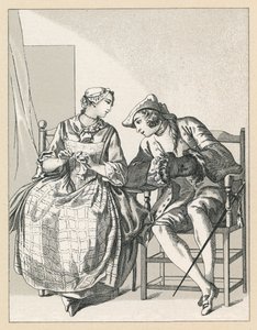 Costume francese del XVIII secolo da French School