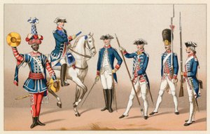 Costume francese del XVIII secolo da French School