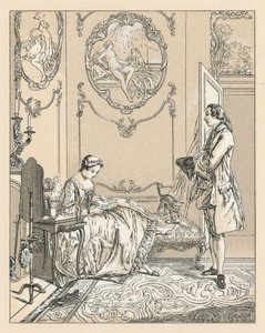 Costume francese del XVIII secolo da French School