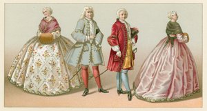 Costume Francese del XVIII Secolo da French School