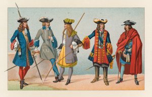 Costume francese del XVII secolo da French School