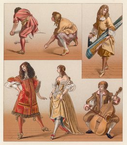 Costume francese del XVII secolo da French School