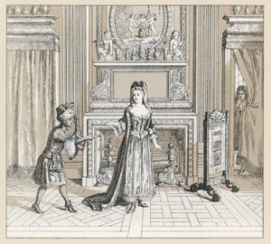 Costume francese del XVII secolo da French School