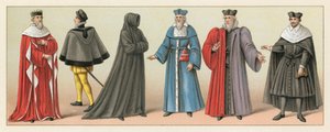 Costume del XVI secolo in Francia da French School