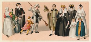 Costume francese del XVI secolo da French School