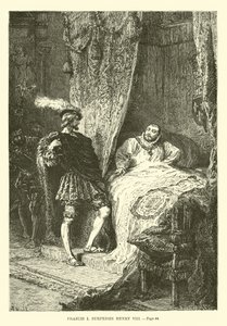 Francesco I sorprende Enrico VIII da French School